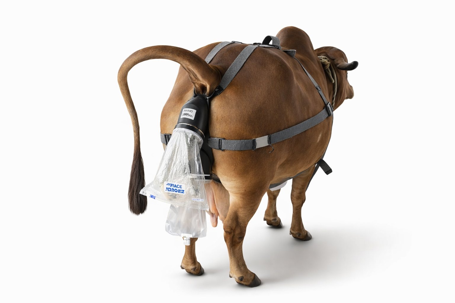 NAMO Vardan rear view on cow